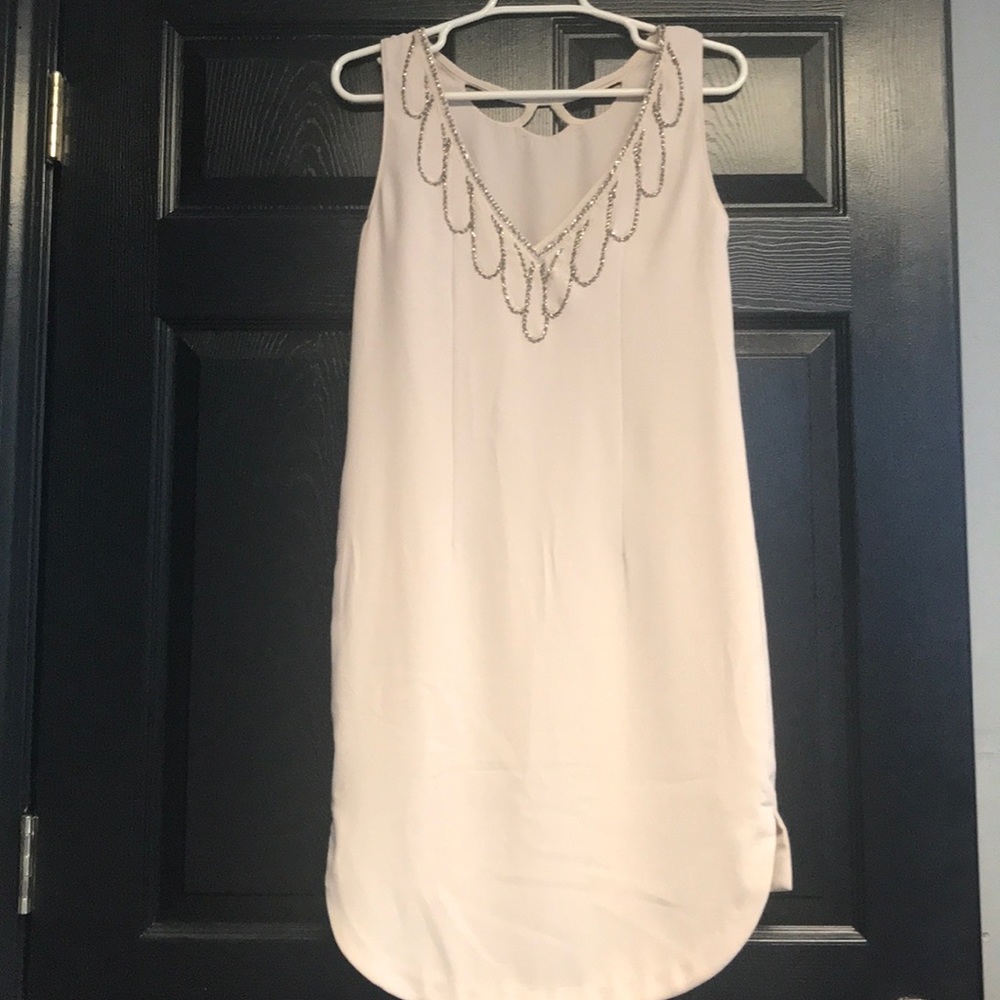 H&M Cream Dress with Detail. NWT Size 4